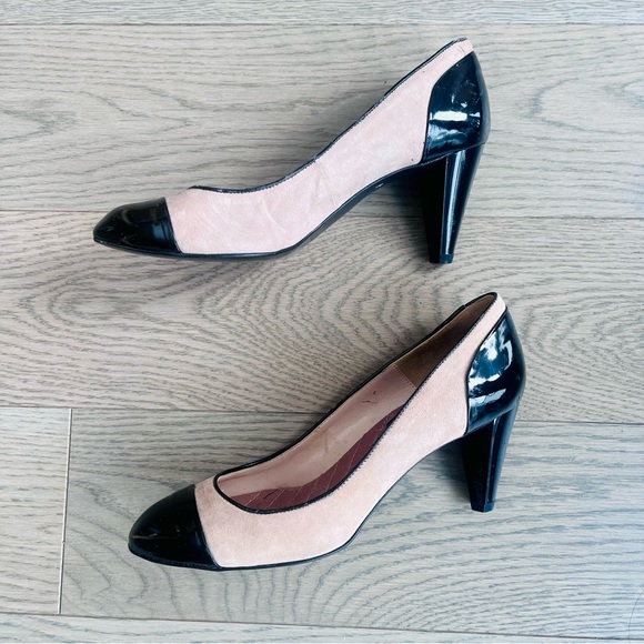 ZARA | 37 | Blush Pink and Black High Heels shoes - Picture 5 of 6
